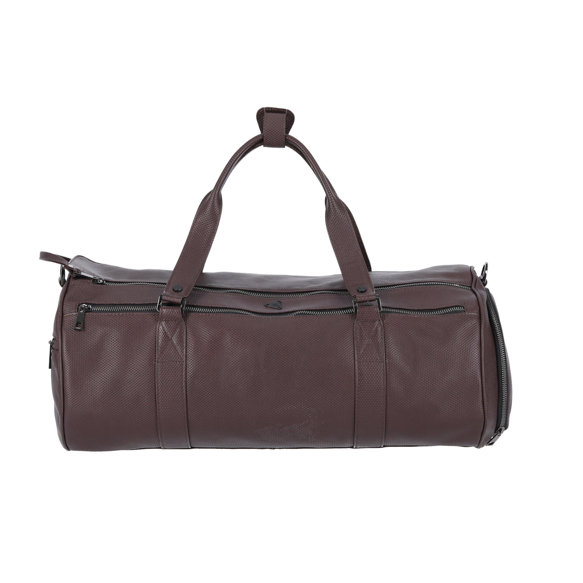 Duffle en Cuero Esterillado Viatge Café