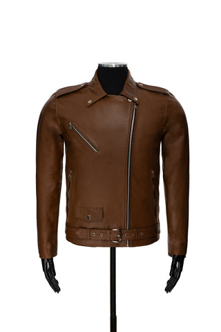 Chaqueta de Cuero Napa Miel Bison