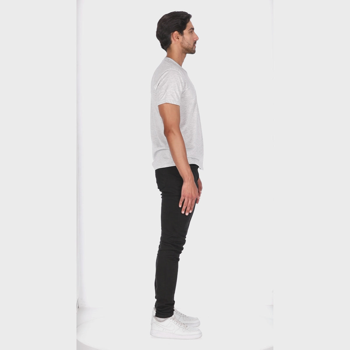 Camiseta Paralela Slimfit Gris Marca La Chaqueteria