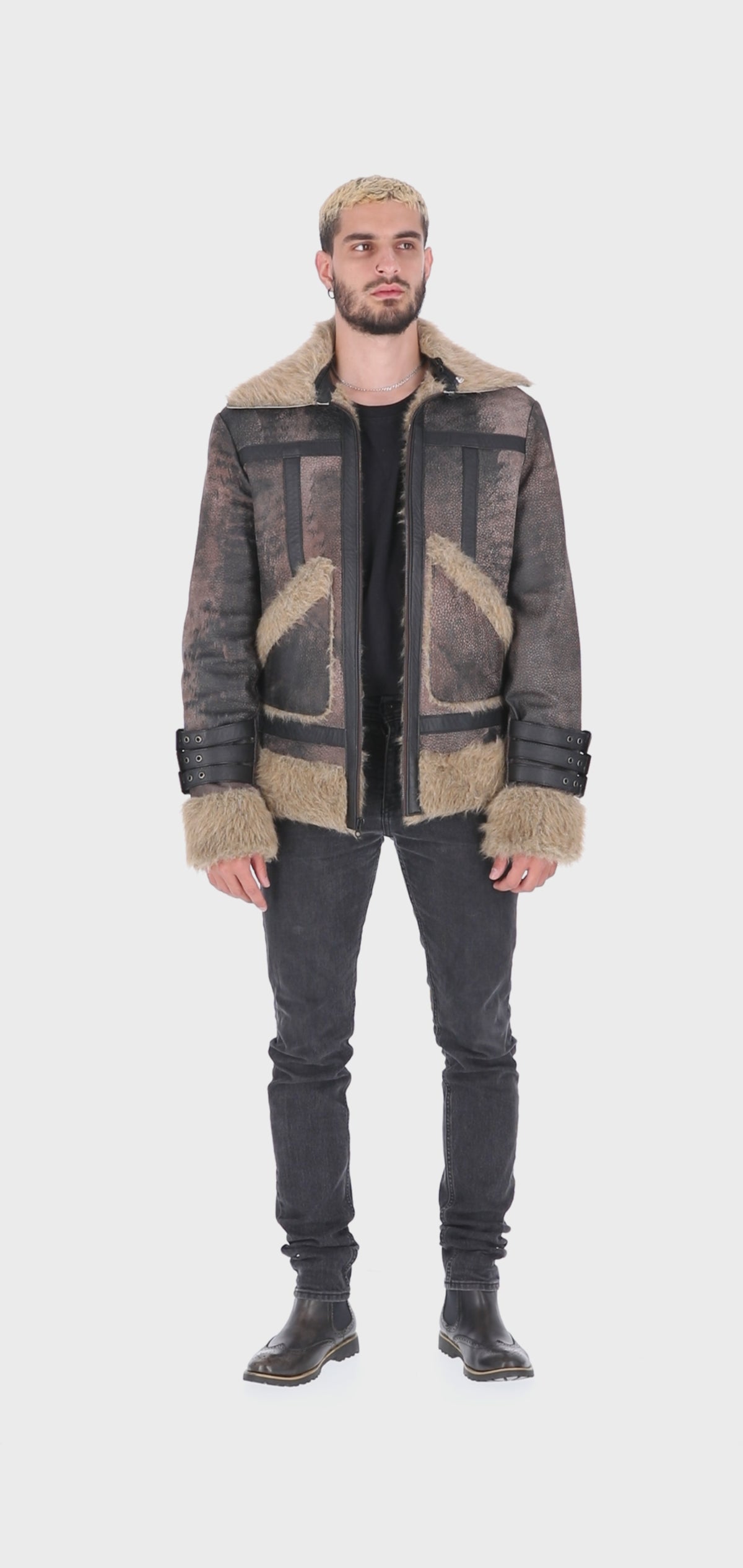 Chaqueta de Cuero Envejecido New York 1.0