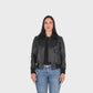 Chaqueta en cuero Negro Shayla