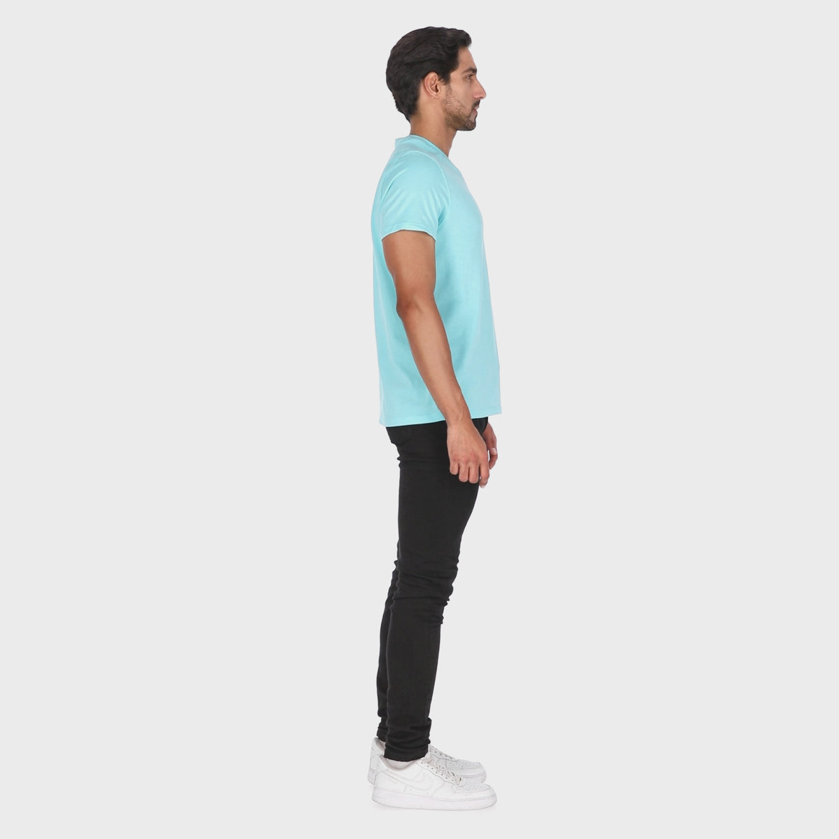 Camiseta Paralela Slimfit Verde Turquesa Marca La Chaqueteria