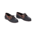 Zapatos en Cuero Náuticos Negro & Cafe Oscuro Lchz10