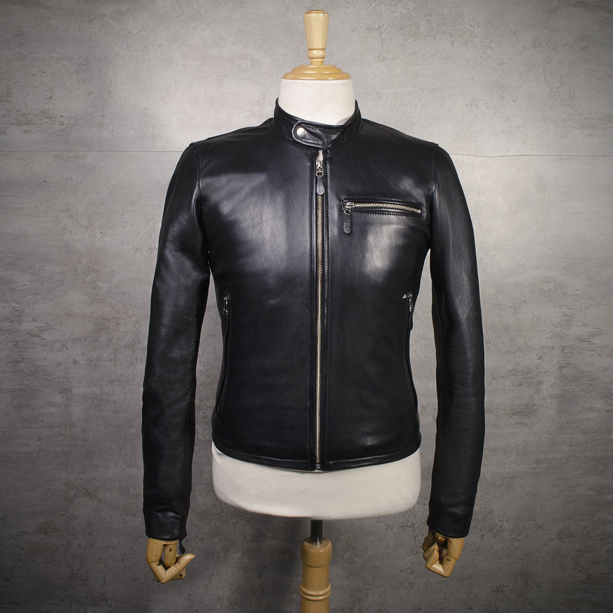 Chaqueta de Cuero Negro LCHL167
