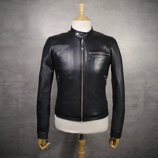 Chaqueta En Cuero Negro LCHL167