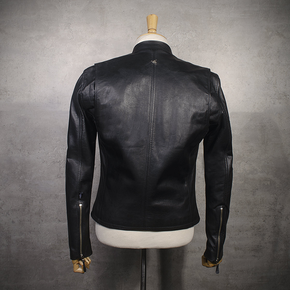 Chaqueta de Cuero Negro LCHL167
