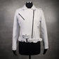 Chaqueta en Cuero Blanco Guns ´N Roses W48