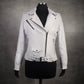 Chaqueta en Cuero Blanco Guns ´N Roses W48